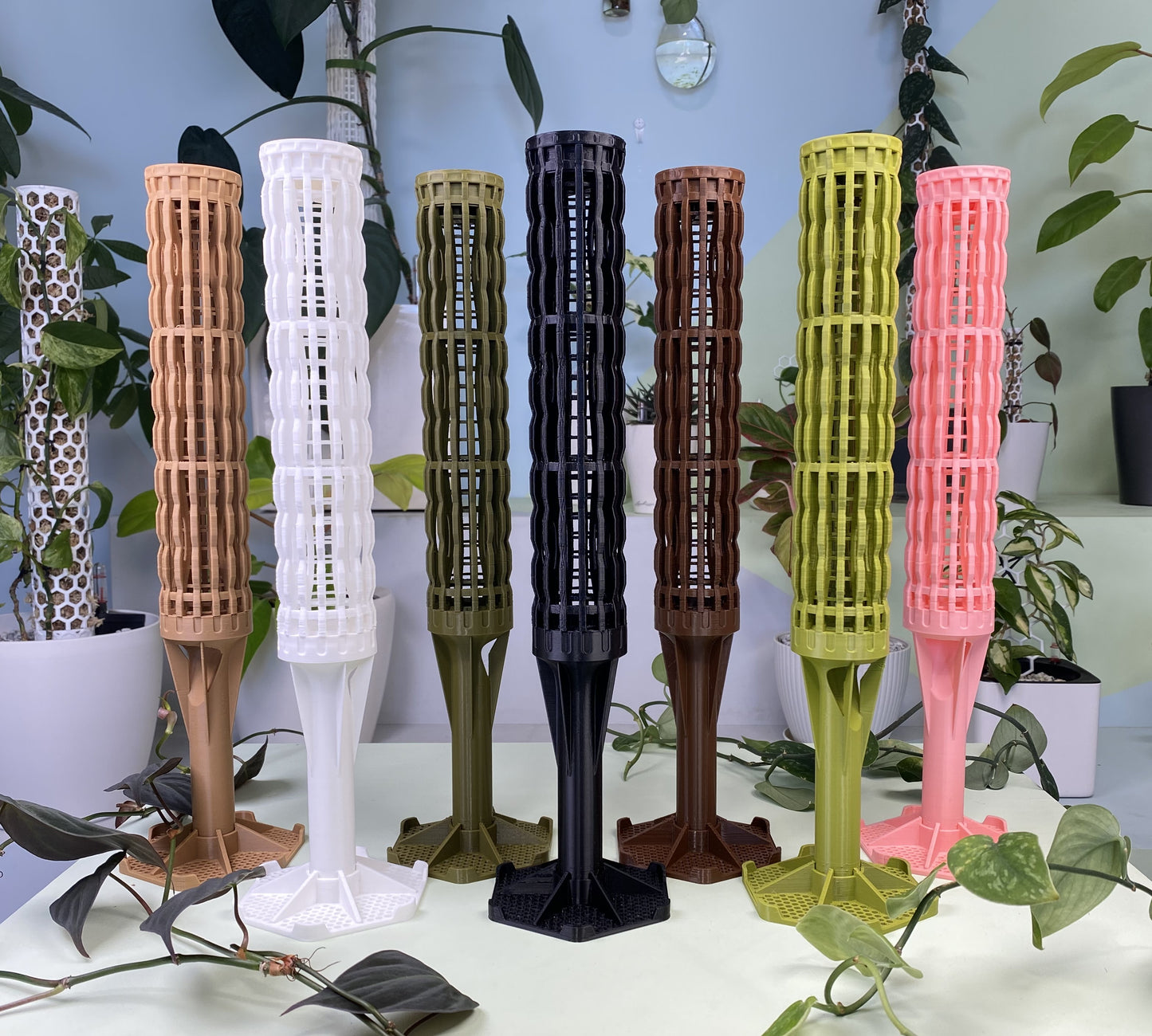 2.0″Φ/Large Pro Series Plant Poles: Enhance Your Space with the Ultra-Sturdy Extendable Boho Designer Moss Pole by OrchidBox