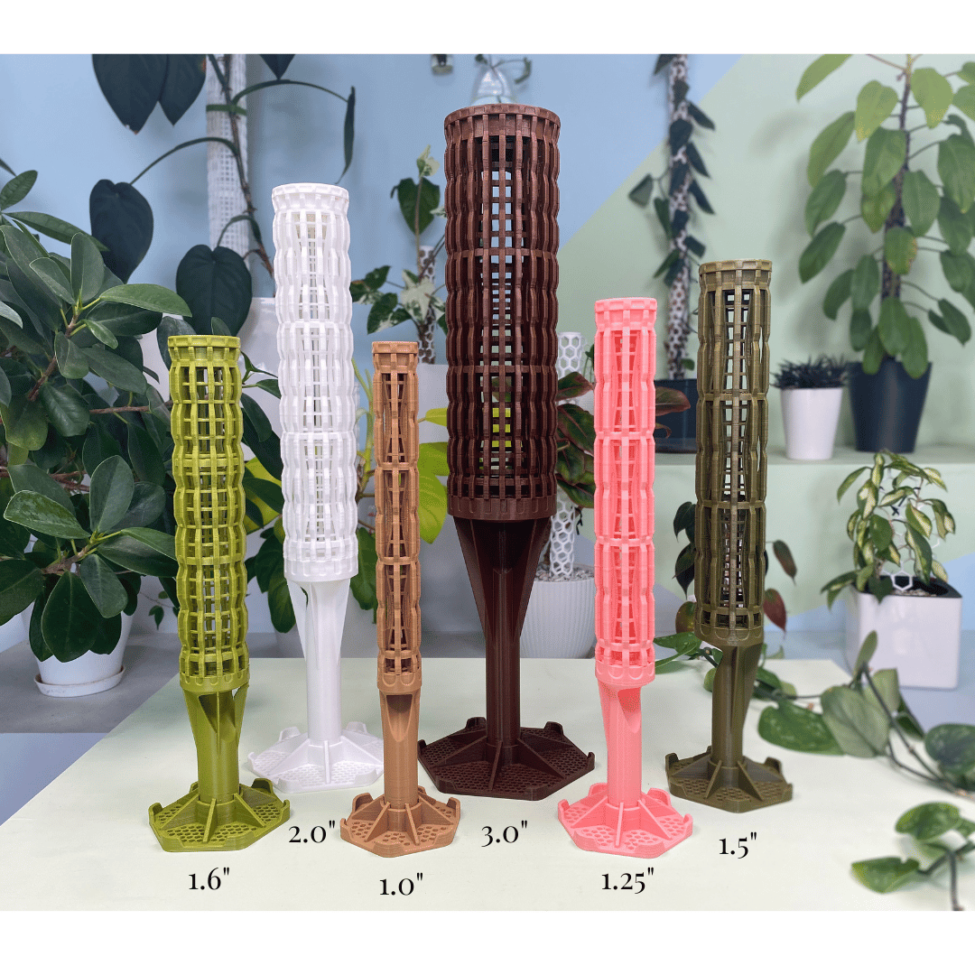 1.5″Φ/Medium Pro Series Plant Poles: Enhance Your Space with the Ultra-Sturdy Extendable Boho Designer Moss Pole by OrchidBox