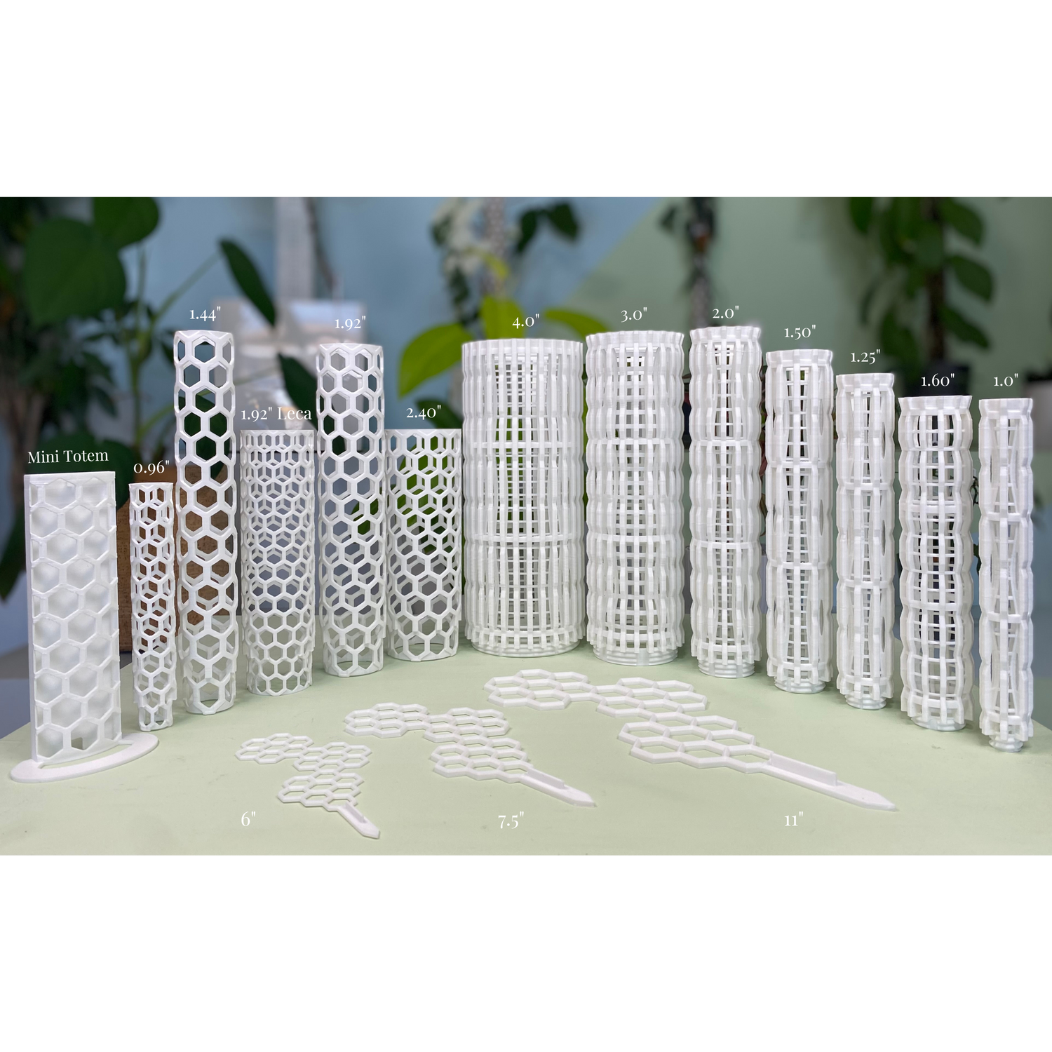 hex moss pole Hexagon Plant Trellis / Geometric 2D Moss Pole / Totem / Plant Support – OrchidBox