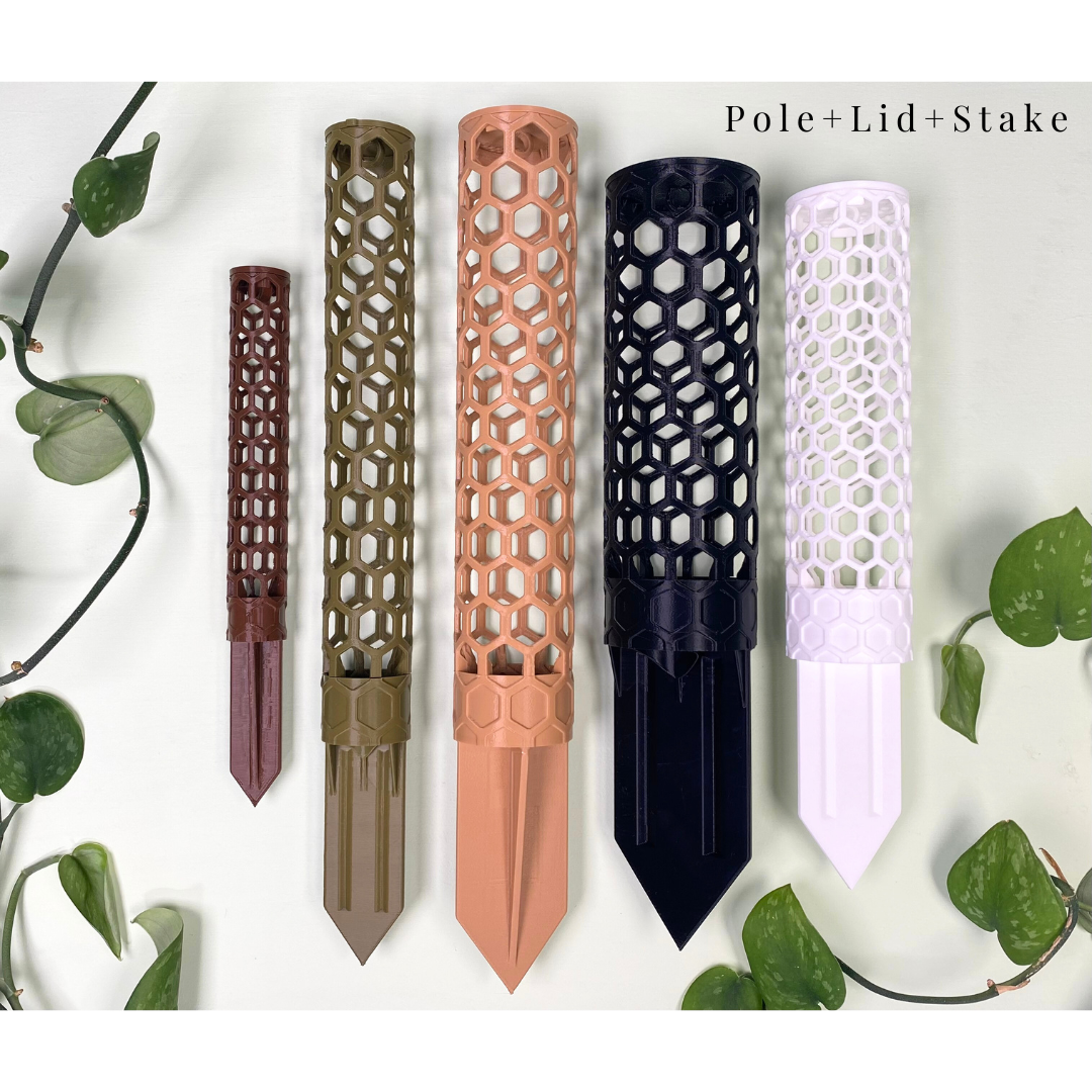 1.92″Φ/Medium Designer Moss Pole - Modular Extendable Plant Moss Pole with Self-Watering Features