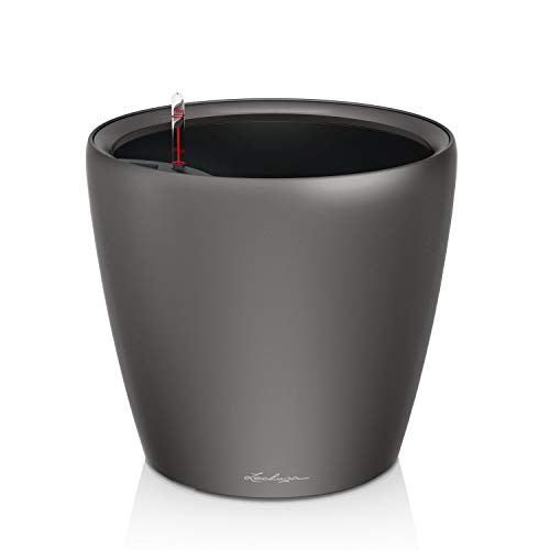 Lechuza 16103 Classico Premium Self Watering Planter Pot, D50 H47 cm, Charcoal